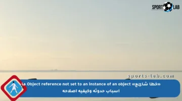 «خطأ شائع» Object reference not set to an instance of an object ما أسباب حدوثه وكيفية إصلاحه
